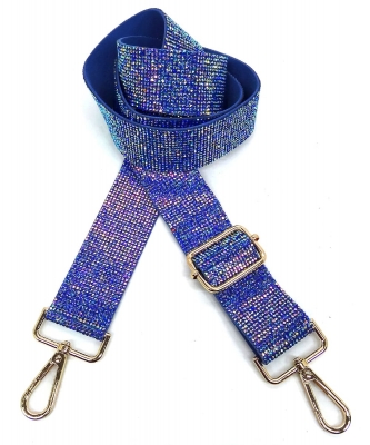 Rhinestone Guitar Strap RS038W SAPPHIRE AB